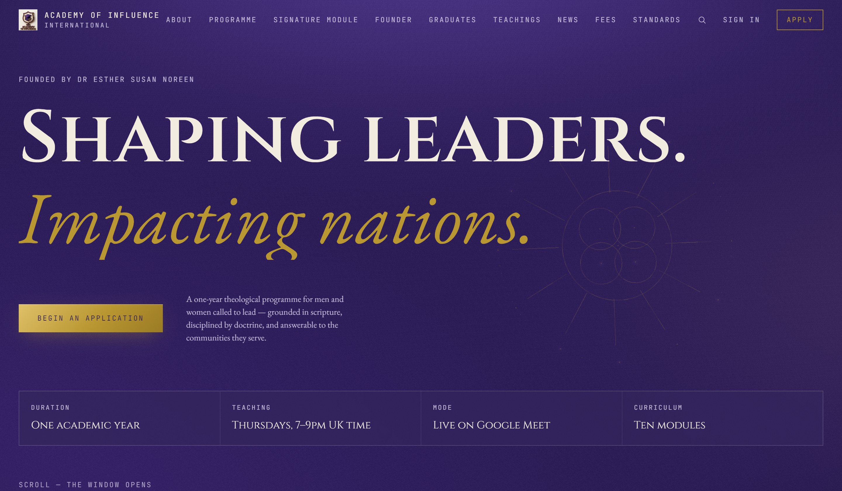 Academy of Influence International — build preview
